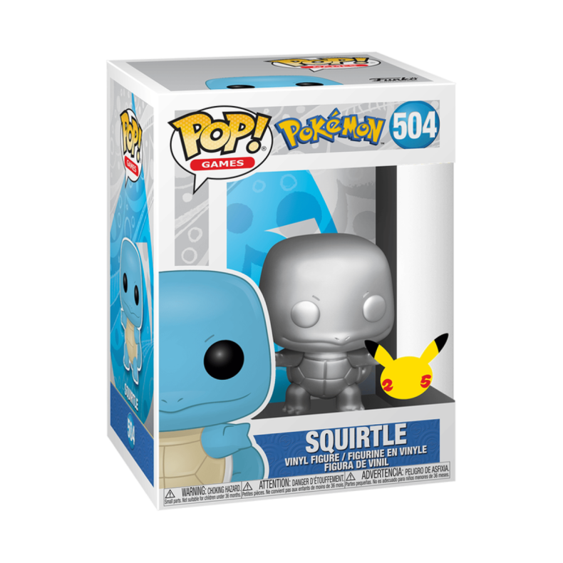 Funko POP! Games - Pokmon Squirtle Metallic (504)