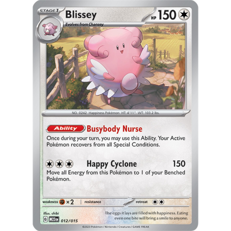 Blissey 012/015 - Match Battle 2023 - Enkeltkort