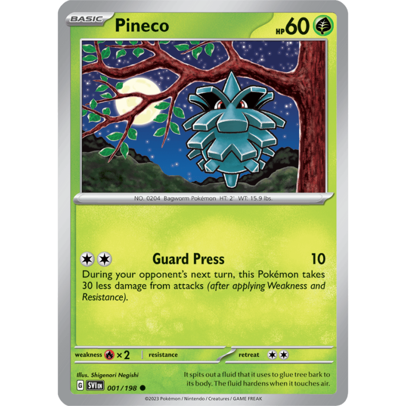 Pineco 001/198 Scarlet &amp; Violet Enkeltkort