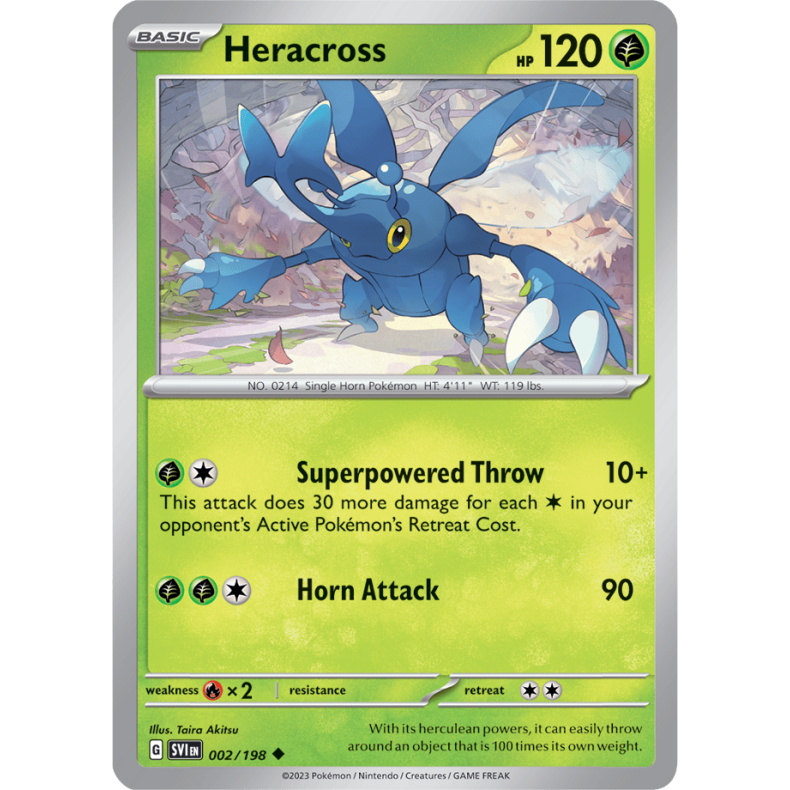 Heracross 002/198 Scarlet &amp; Violet Enkeltkort