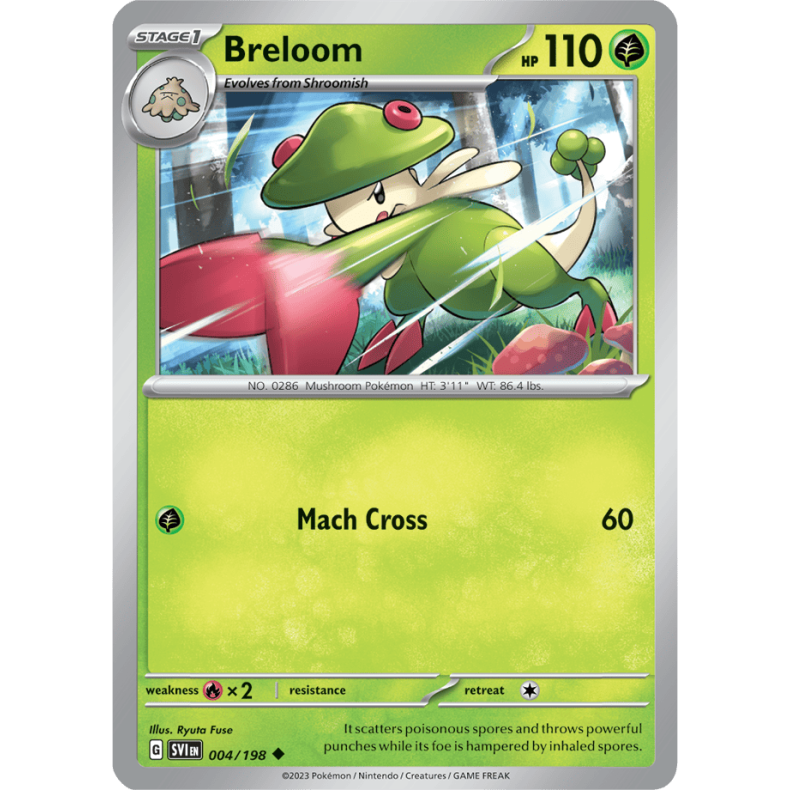 Breloom 004/198 Scarlet &amp; Violet Enkeltkort
