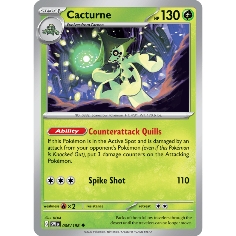 Cacturne 006/198 Scarlet &amp; Violet Enkeltkort