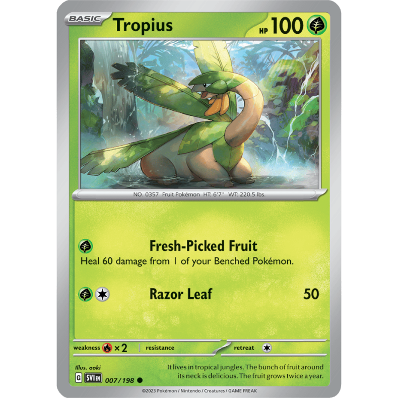Tropius 007/198 Scarlet &amp; Violet Enkeltkort
