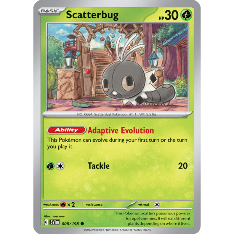 Scatterbug 008/198 Scarlet &amp; Violet Enkeltkort