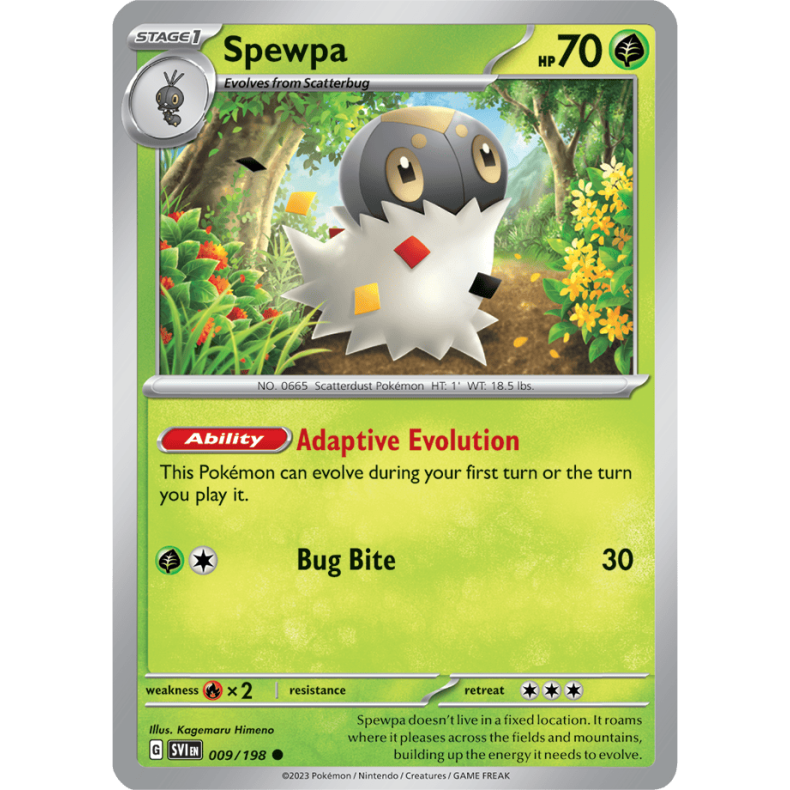 Spewpa 009/198 Scarlet &amp; Violet Enkeltkort