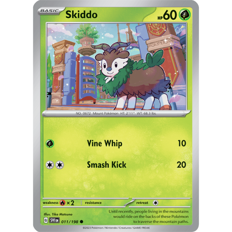 Skiddo 011/198 Scarlet &amp; Violet Enkeltkort