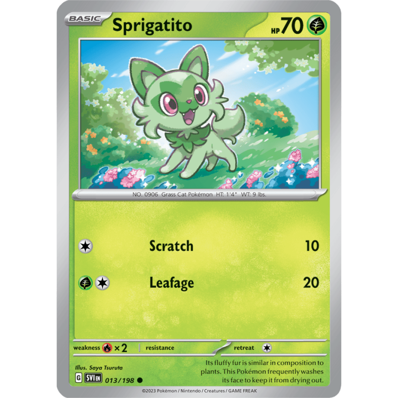 Sprigatito 013/198 Scarlet &amp; Violet Enkeltkort