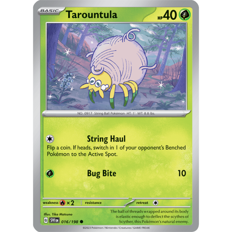 Tarountula 016/198 Scarlet &amp; Violet Enkeltkort