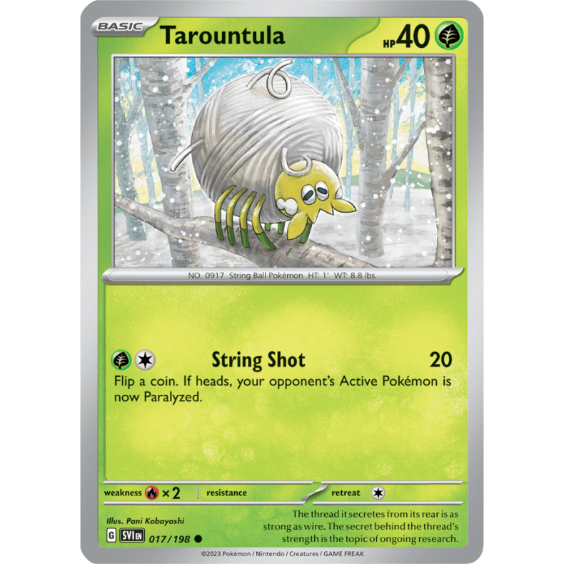Tarountula 017/198 Scarlet &amp; Violet Enkeltkort