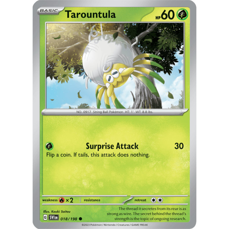 Tarountula 018/198 Scarlet &amp; Violet Enkeltkort
