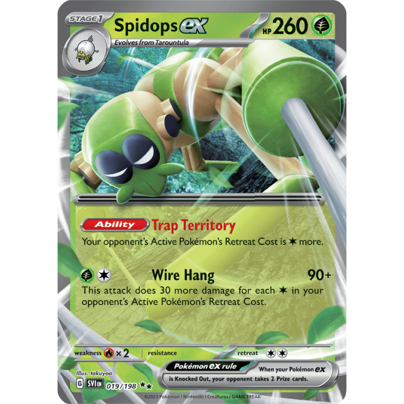 Spidops ex 019/198 Scarlet &amp; Violet Enkeltkort