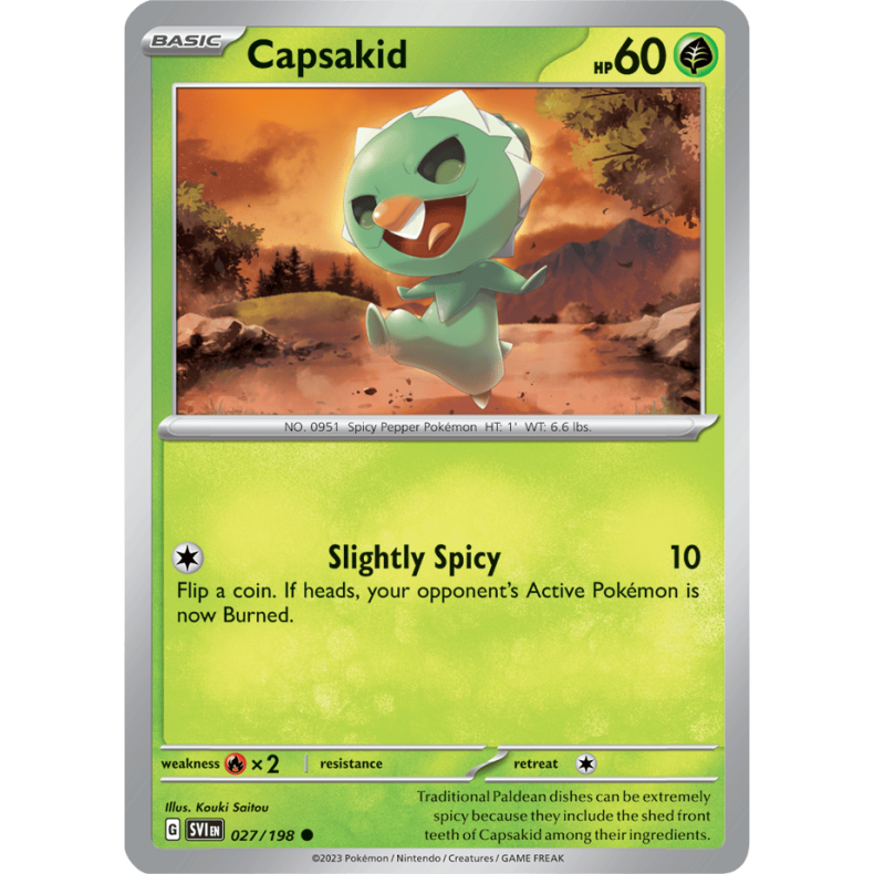 Capsakid 027/198 - Scarlet &amp; Violet Enkeltkort
