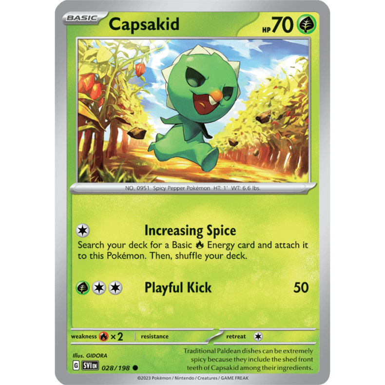 Capsakid 028/198 - Scarlet &amp; Violet Enkeltkort