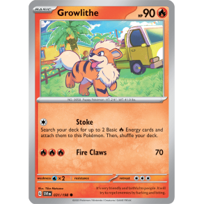 Growlithe 031/198 - Scarlet & Violet Enkeltkort