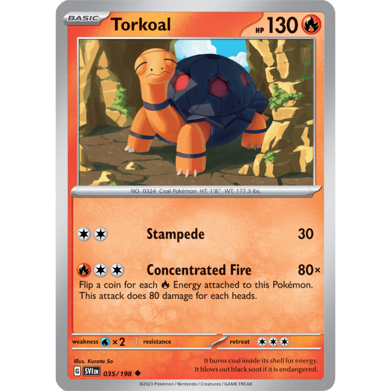 Torkoal 035/198 - Scarlet &amp; Violet Enkeltkort