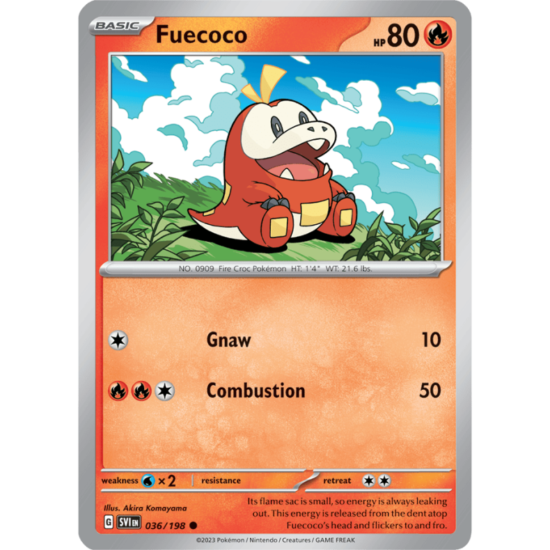 Fuecoco 036/198 - Scarlet &amp; Violet Enkeltkort