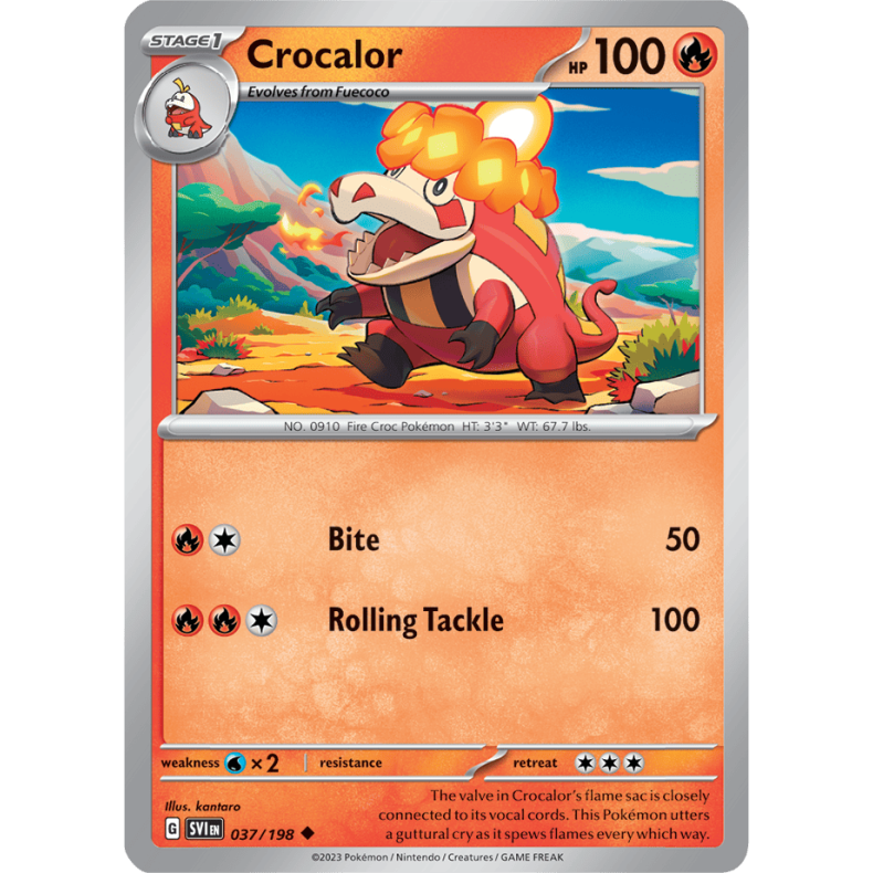 Crocalor 037/198 - Scarlet &amp; Violet Enkeltkort