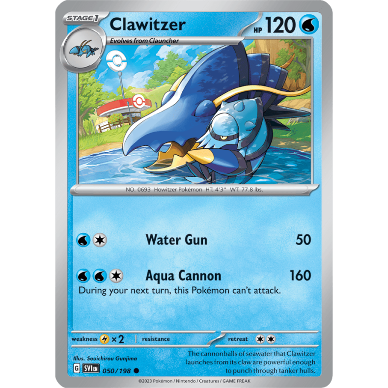 Clawitzer 050/198 - Scarlet &amp; Violet Enkeltkort
