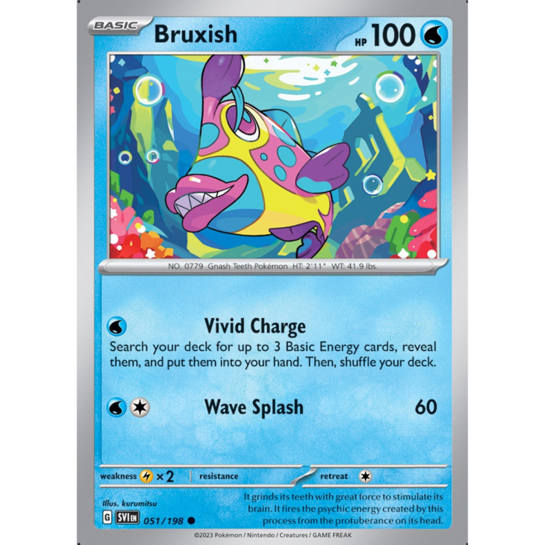 Bruxish 051/198 - Scarlet &amp; Violet Enkeltkort