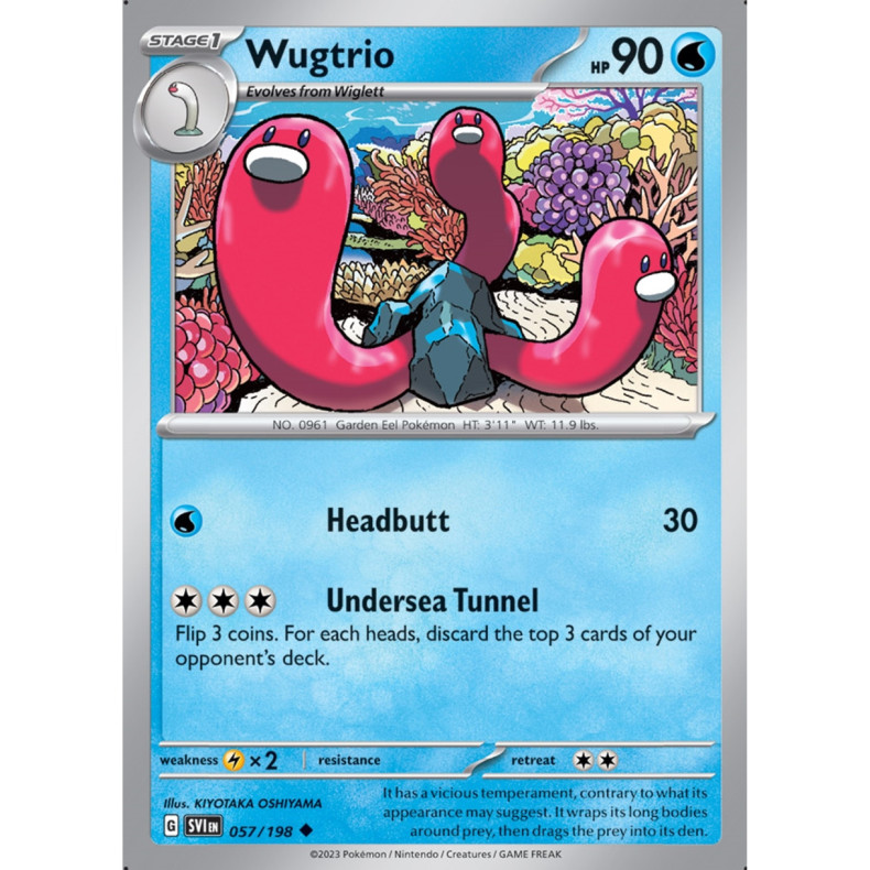 Wugtrio 057/198 - Scarlet &amp; Violet Enkeltkort