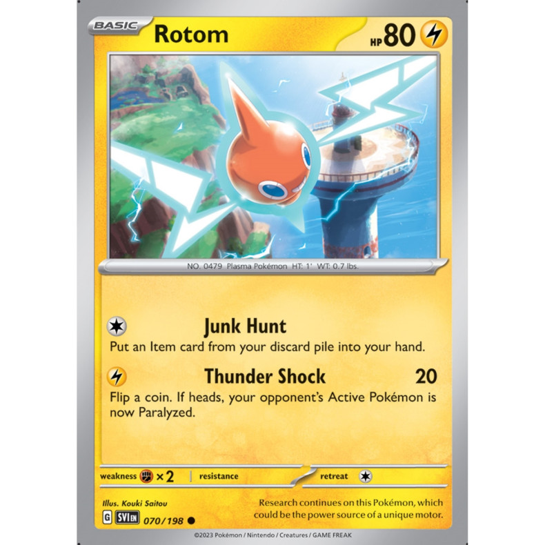 Rotom 070/198 - Scarlet &amp; Violet Enkeltkort