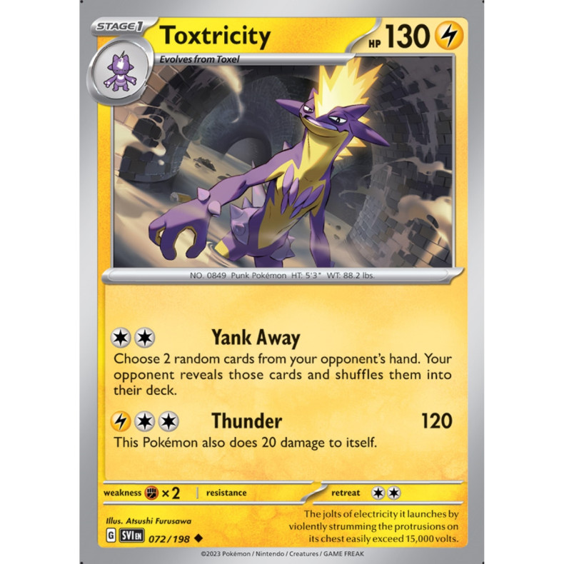 Toxtricity 072/198 - Scarlet &amp; Violet Enkeltkort