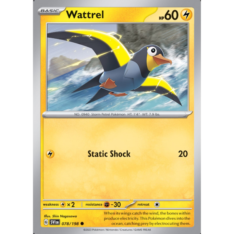 Wattrel 078/198 - Scarlet &amp; Violet Enkeltkort