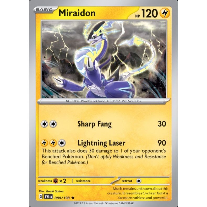 Miraidon 080/198 - Scarlet &amp; Violet Enkeltkort