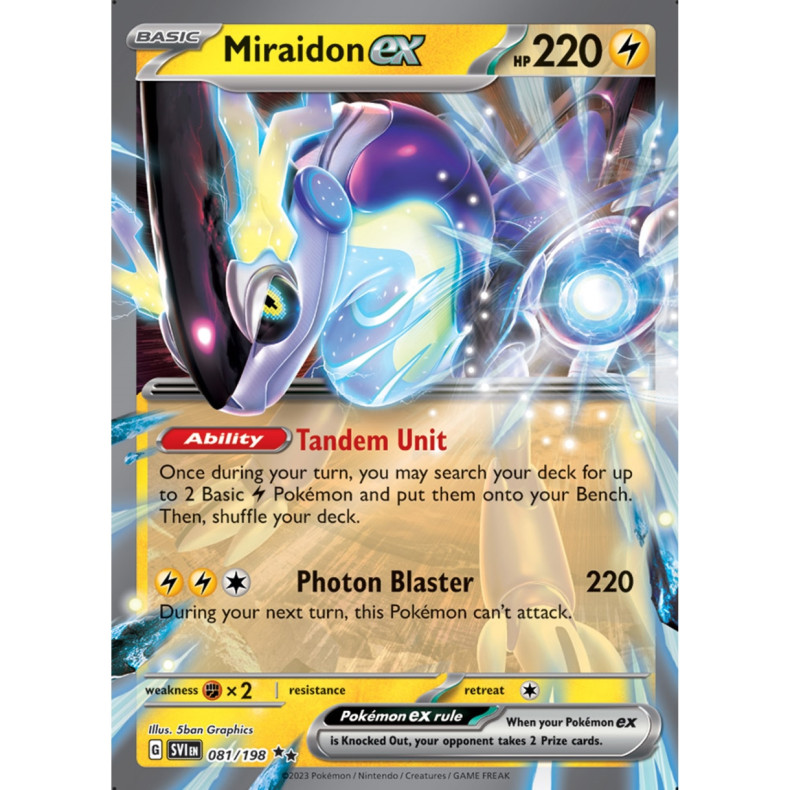 Miraidon ex 081/198 - Scarlet &amp; Violet Enkeltkort
