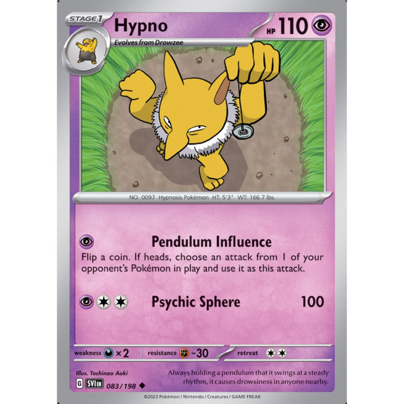Hypno 083/198 - Scarlet &amp; Violet Enkeltkort