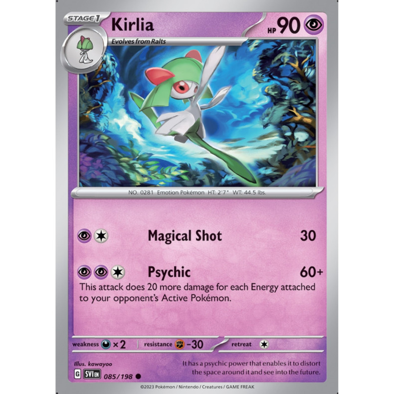 Kirlia 085/198 - Scarlet &amp; Violet Enkeltkort