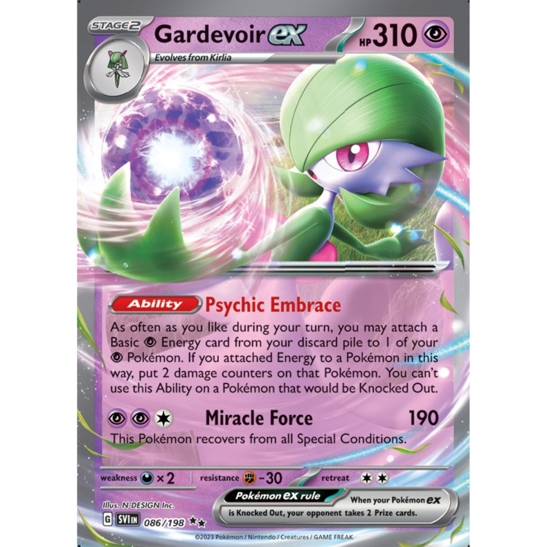 Gardevoir ex 086/198 - Scarlet &amp; Violet Enkeltkort