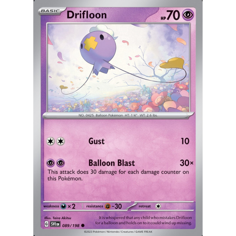 Drifloon 089/198 - Scarlet &amp; Violet Enkeltkort