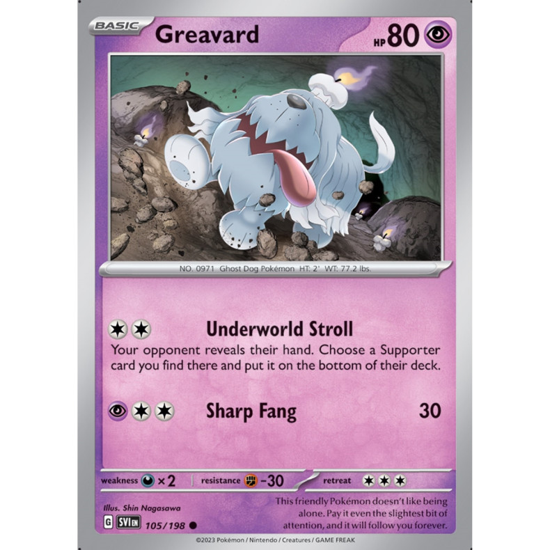 Greavard 105/198 - Scarlet &amp; Violet Enkeltkort