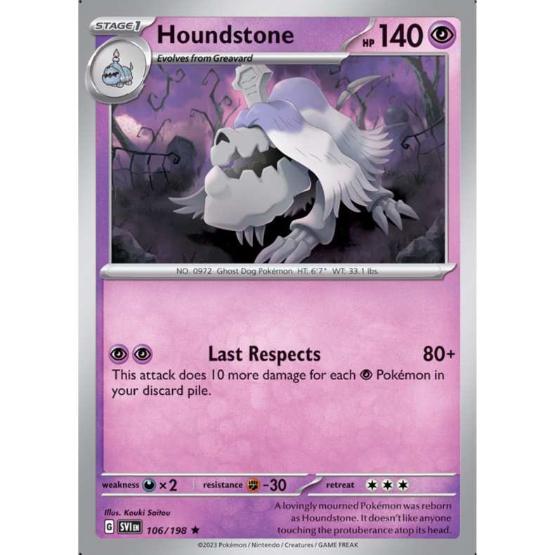 Houndstone 106/198 - Scarlet &amp; Violet Enkeltkort