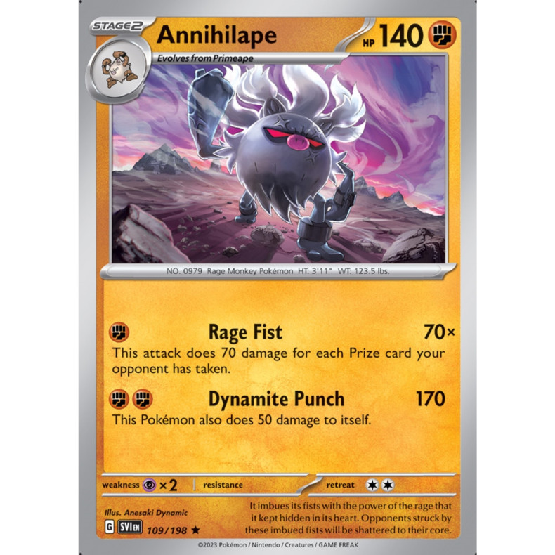 Annihilape 109/198 - Scarlet &amp; Violet Enkeltkort