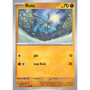 Riolu 112/198 - Scarlet & Violet Enkeltkort