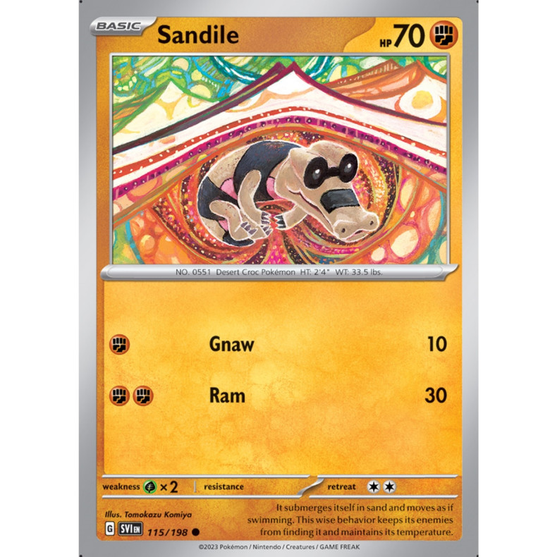 Sandile 115/198 - Scarlet &amp; Violet Enkeltkort