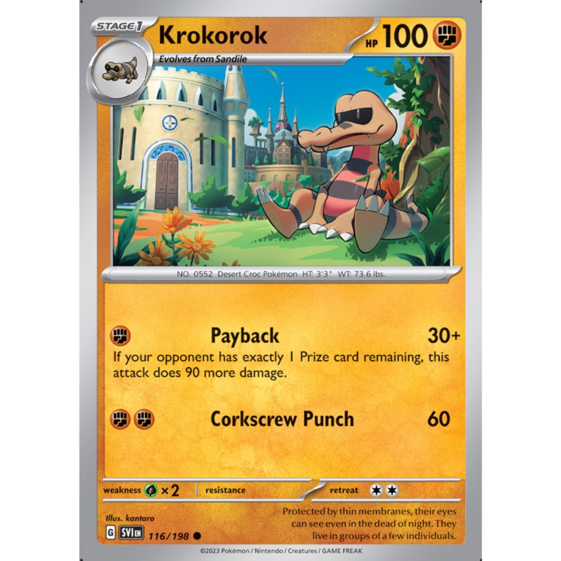 Krokorok 116/198 - Scarlet &amp; Violet Enkeltkort