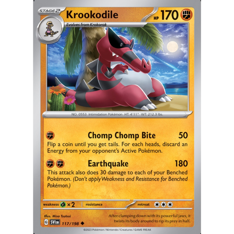 Krookodile 117/198 - Scarlet &amp; Violet Enkeltkort