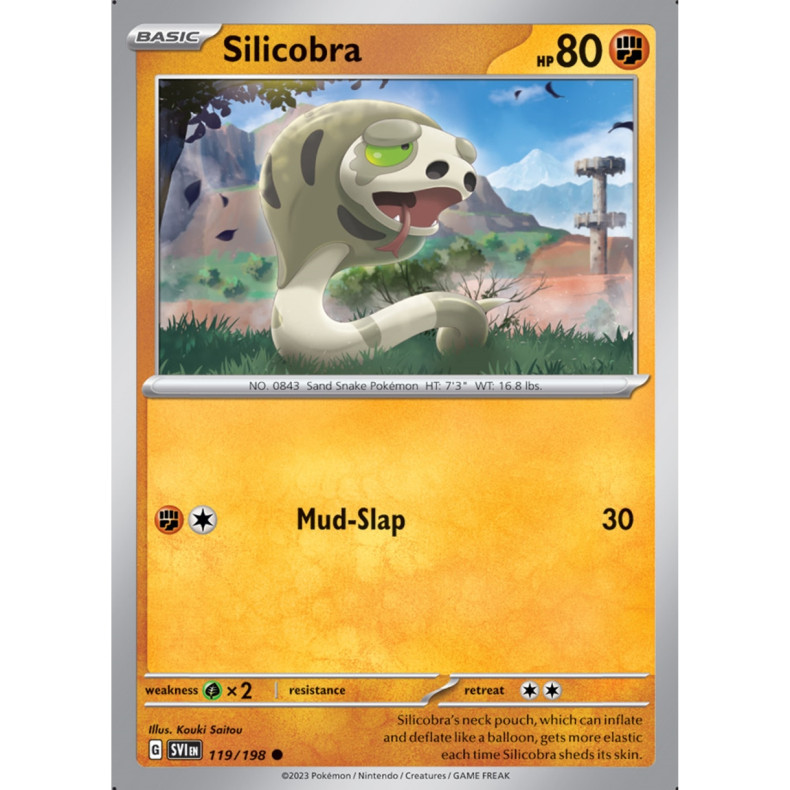 Silicobra 119/198 - Scarlet &amp; Violet Enkeltkort