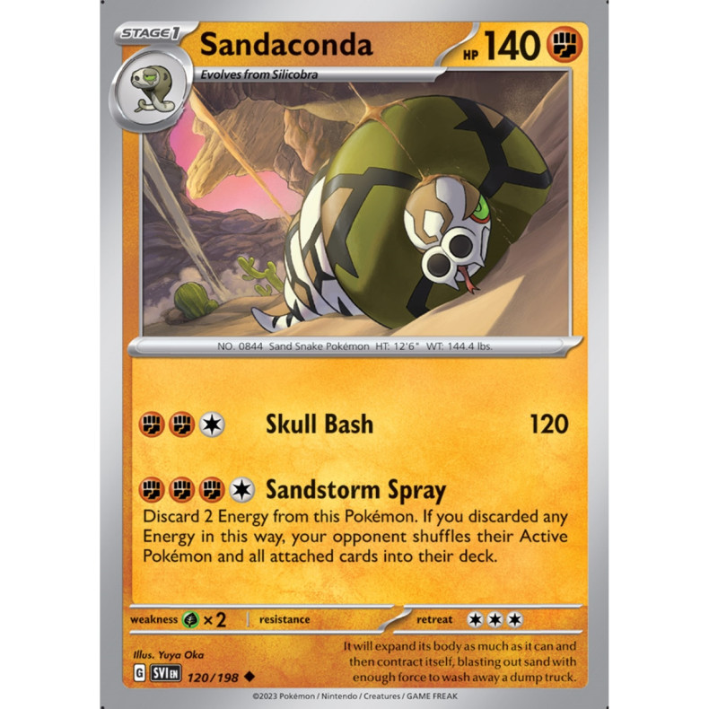 Sandaconda 120/198 - Scarlet &amp; Violet Enkeltkort