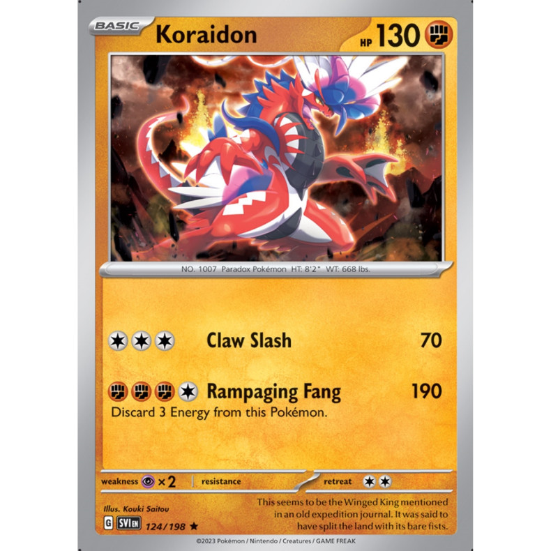 Koraidon 124/198 - Scarlet &amp; Violet Enkeltkort