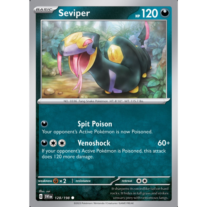 Seviper 128/198 - Scarlet &amp; Violet Enkeltkort