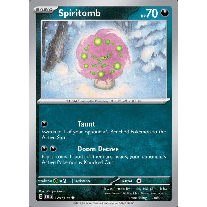 Spiritomb 129/198 - Scarlet &amp; Violet Enkeltkort