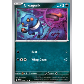 Croagunk 130/198 - Scarlet & Violet Enkeltkort