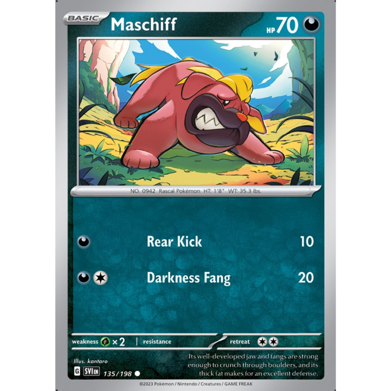 Maschiff 135/198 - Scarlet &amp; Violet Enkeltkort