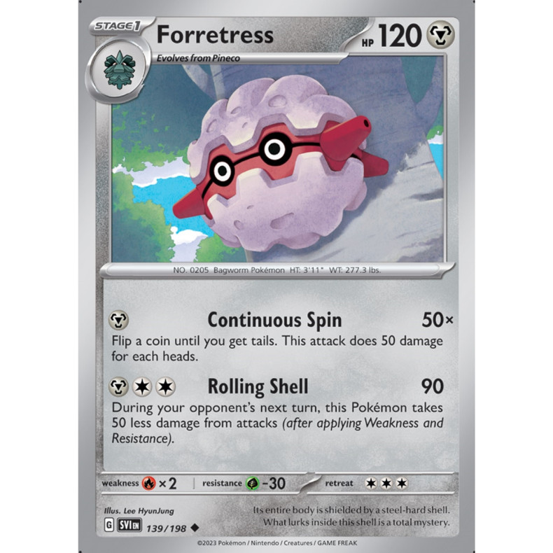 Forretress 139/198 - Scarlet &amp; Violet Enkeltkort