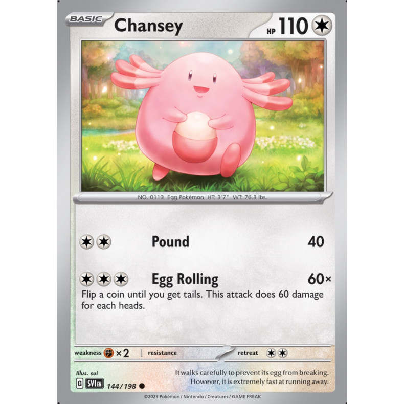Chansey 144/198 - Scarlet &amp; Violet Enkeltkort
