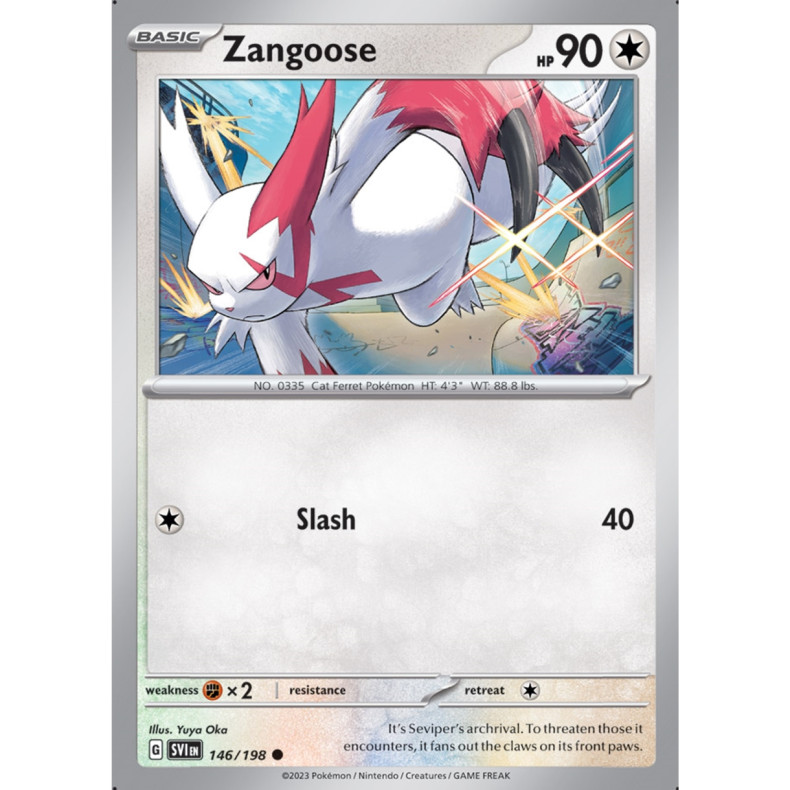Zangoose 146/198 - Scarlet &amp; Violet Enkeltkort